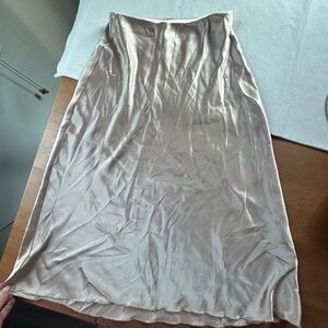 Nicole Miller gold satin skirt, small, great condition